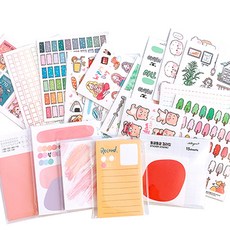 lallayena ins貼紙+年糕隨機盒, 隨機發貨, 1套