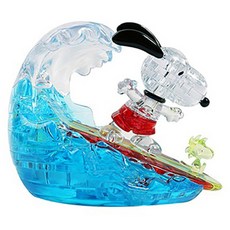 Crystal Puzzle 史努比衝浪3D立體拼圖, 41片, 多色混合, 1套