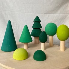 TOYNPLAY 木製森林玩具 8種, 混色