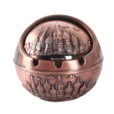 全九復古金屬煙灰缸 S, A-玫瑰金, 1個