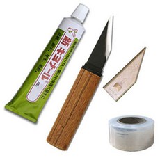 homi.com 嫁接膠帶 + 嫁接刀 WB300 + 新替換刀片組, 1套