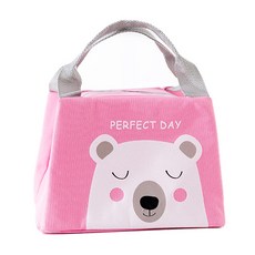 牛津布材質卡通圖案野餐便當袋 07, 1個