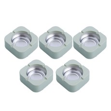 All Nine 柔和色彩方形菸灰缸, 綠色, 5個