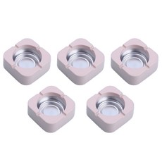 All Nine 柔和色彩方形菸灰缸, 粉紅色, 5個