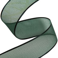 오간디 리본 펄샤인 25mm, 수박, 45m, 1개