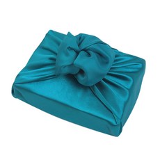 緞面包裹布 65 x 65 cm, 藍綠色, 10個