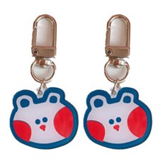 파라다이소 귀염뽀짝 일러스트 아크릴 키링, 17, 2개