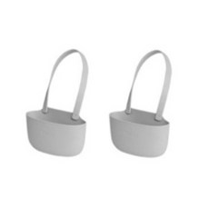 水槽廚房浴室現代簡約多用途懸掛式收納架套裝, 灰色, 2個