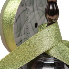 메탈 기본 리본 8mm, 연두, 80m