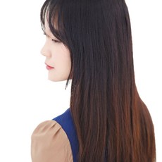 真人直發 55cm 12 件帶接發假髮, 2 自然棕色, 1個