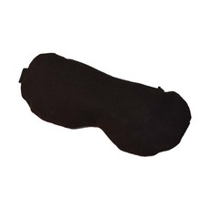 Chideusom扁柏木塊狀雪紡眼罩帶型 黑色, 1件, 1個