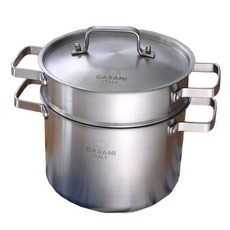 CASANI 電磁爐適用VERITA系列不鏽鋼義大利麵湯鍋+鍋內濾網, 22cm, 單色