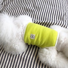 매그독 강아지 젤리 크롭 민소매, 라임, 1개