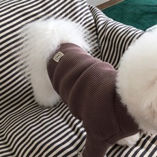 MAGDOG 寵物素色長袖T恤, 摩卡, 1件