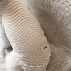 MAGDOG 寵物羅紋無袖T恤, 象牙白, 1件