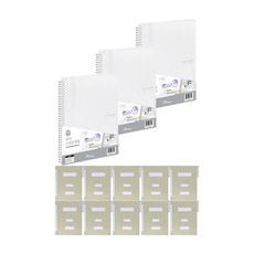 ECO Chungwoon 多色彈簧線圈文件夾 40頁 A4 3入+紙質公文夾 10入, 透明（彈簧檔），顏色隨機（政府檔）, 1套