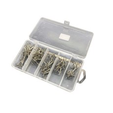 釣魚鉤 L號 5款*10入+盒子, 1組