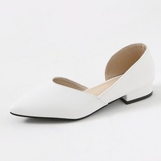 ChakanShoes 簡約尖頭內側開口低跟鞋 PLLTT0c030