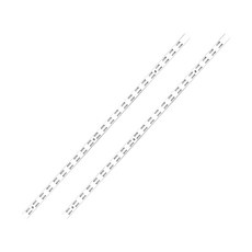 Oville 槽板 25間距 雙槽板支柱, 鉻色, 2個