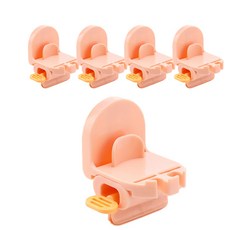 北歐盥洗用具架, 粉紅色, 5個