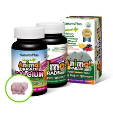 Animal Parade綜合維他命+鈣片錠組, 120顆, 1組