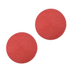 빙글뱅글 테이블 매트 2p, 레드, 36cm