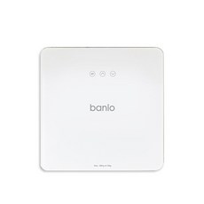 Banyo體重增減3 LED智能體重計, banio-300W, 白色的