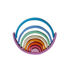 Scandico 華德福原木教具 大彩虹 9件組, 粉紅色, 1個