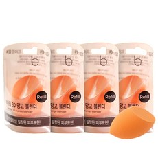 Benetul 斜角美妝蛋, 單色, 4個