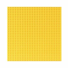 Toyloft WANGE 樂高遊戲底板 32x32格 25.5 x 25.5 cm, 黃色