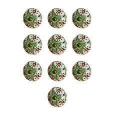 陶瓷家具把手 草花 Knob-073