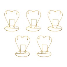 咖啡杯盤展示架, 5個, 黃金