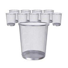 몬드스팟 탄탄한 스테인레스 휴지통 YT_RB185 대형, 그레이, 10개