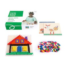 Educo 設計形狀配對串珠板, 混合色, 1個