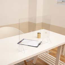 簡易窗口型壓克力擋板+底座 2入組 隨機出貨, 透明度