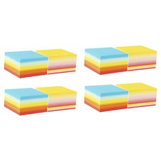 deLi 大容量彩色便利貼, 混合彩虹, 8個