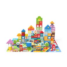 Leo&amp;Friends 城市積木 110p, 混合顏色