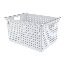 多功能洗衣整理籃 中 BGN049, 白色, 1個