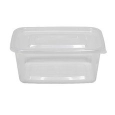 附蓋射出成型長方形密封容器 2000ml, 25入, 1個