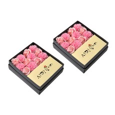 HAPPY WORLD 香皂花康乃馨零用錢盒 小 2入, 粉紅色, 2個