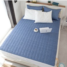 Dranche 絎縫防水防汙加熱墊外罩, 生活防水淺海軍藍