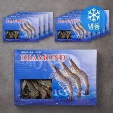 다이아몬드 홍다리 얼룩 새우 40미 (냉동), 500g, 10팩