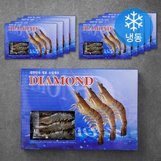 다이아몬드 홍다리 얼룩 새우 25미 (냉동), 500g, 10팩