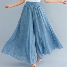 PAPERMENTS 鬆緊帶棉麻寬褲