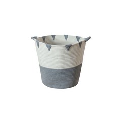 Ttanine 北歐多用途洗衣籃 BGN054, 雙色灰, 1個
