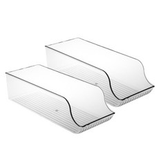 我會喝很多 Mond Spot 冷啤酒罐冰箱收納托盤 YT_RB203 2p, 透明