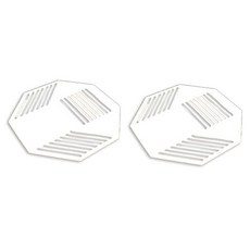 霧面感應爐保護墊, 2入, 白色