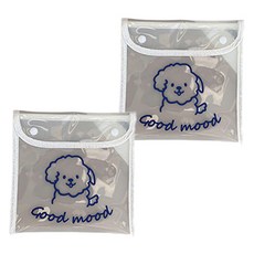 Good mood按扣倉鼠透明化妝包 2個