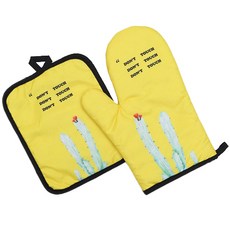 北歐風烤箱手套+墊子組, D型, 1套