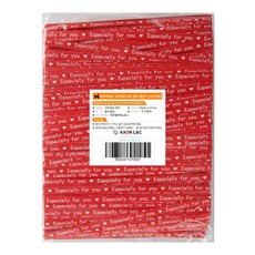 아이메이트 크라프트 타이 빵끈 1000p, 레드 영문, 1개